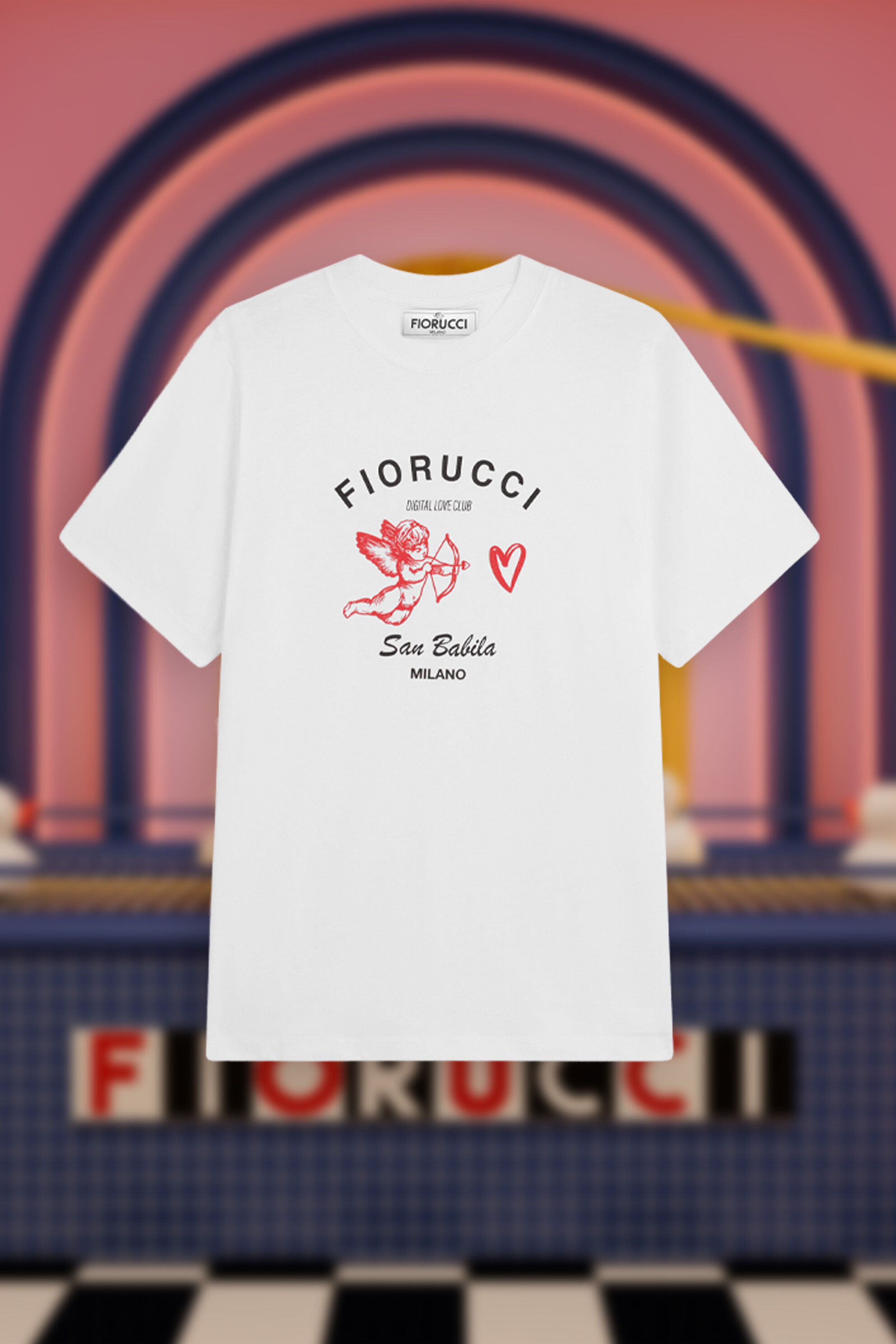 Unisex Digital Love Club T-Shirt White